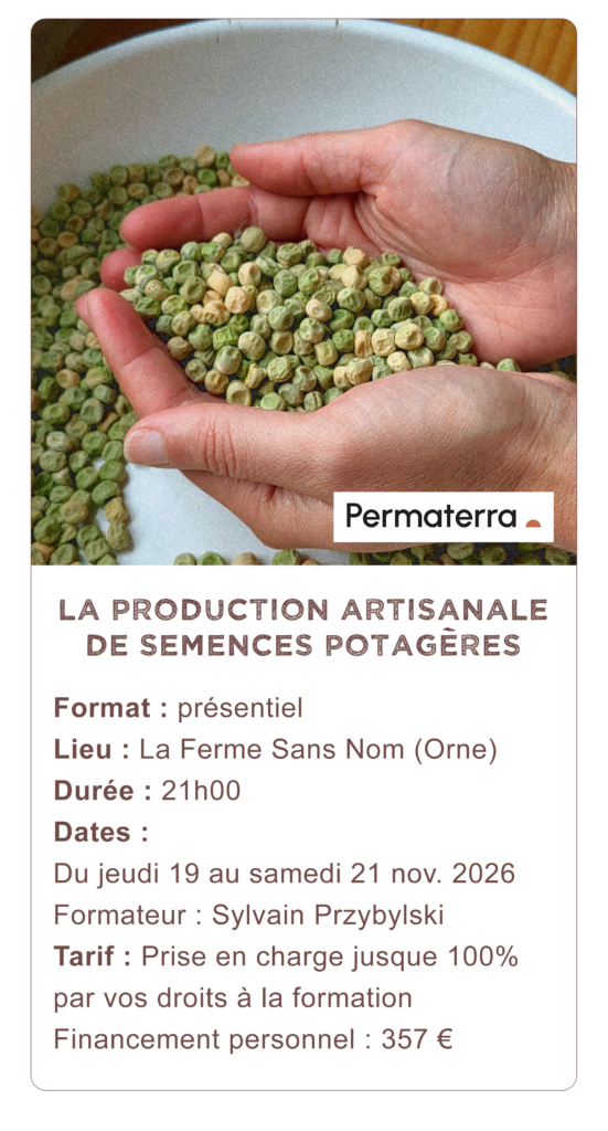 Image en lien vers la formation "La production artisanale de semences potagères"
